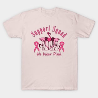 Lispe Flamingo Pink Breast Cancer Awareness T-Shirt